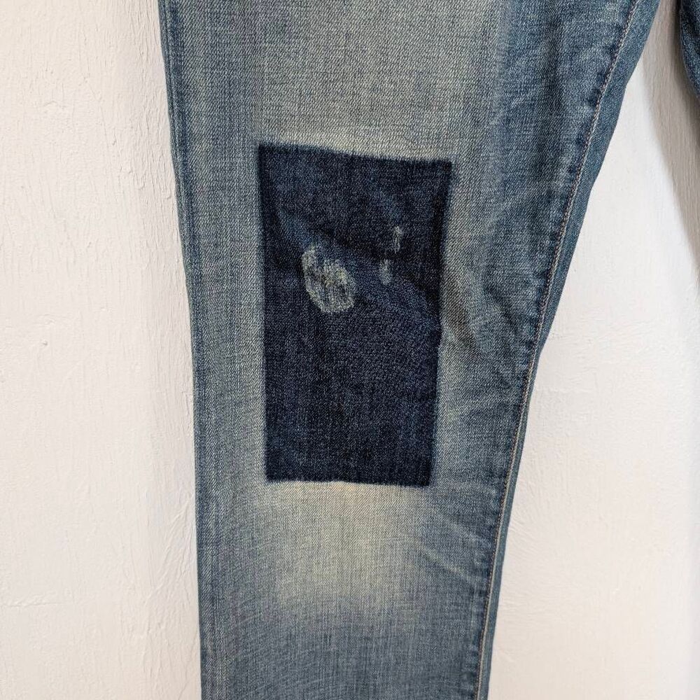 Gap 1969 Real Straight Patchwork Pants Size 14/32… - image 4